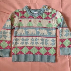 Holidaytime Girls Christmas Sweater - Size 4T